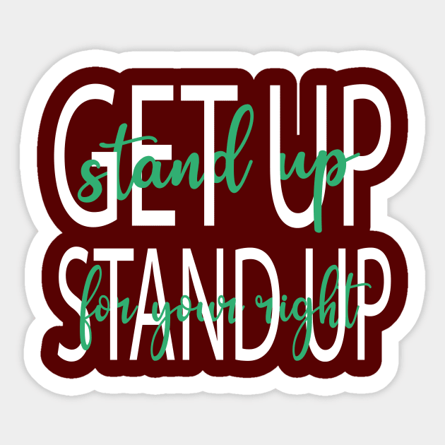 Get up, stand up Sticker by Graph'Contact